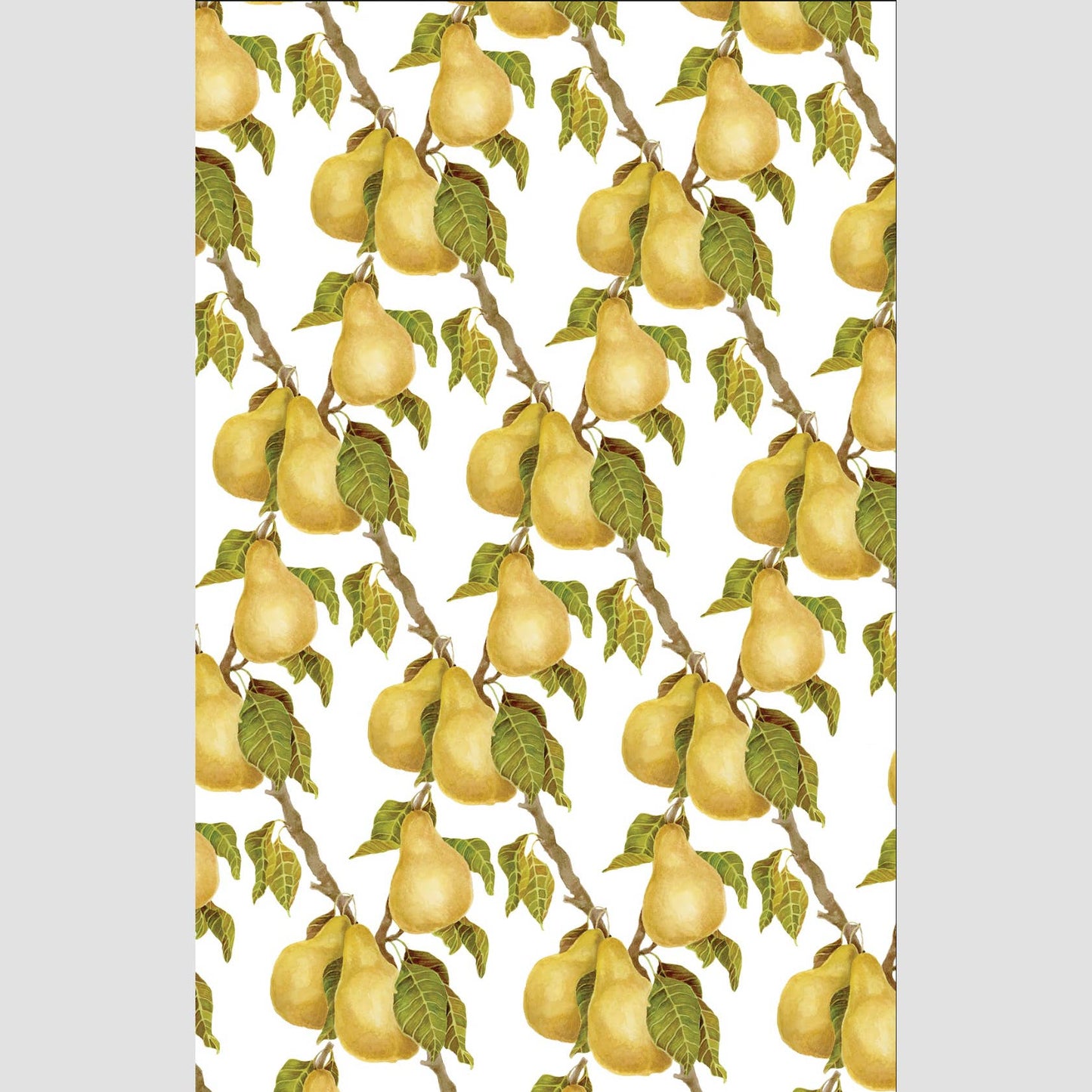 Linen Tea Towel // Pears