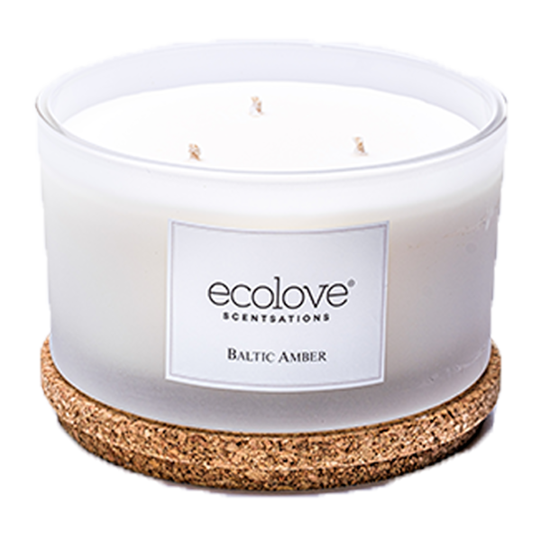 Ecolove 3-Wick Baltic Amber Candle