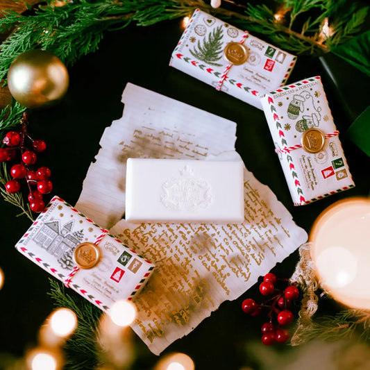 Holiday Village Postcard Soap // Orange & Cinnamon