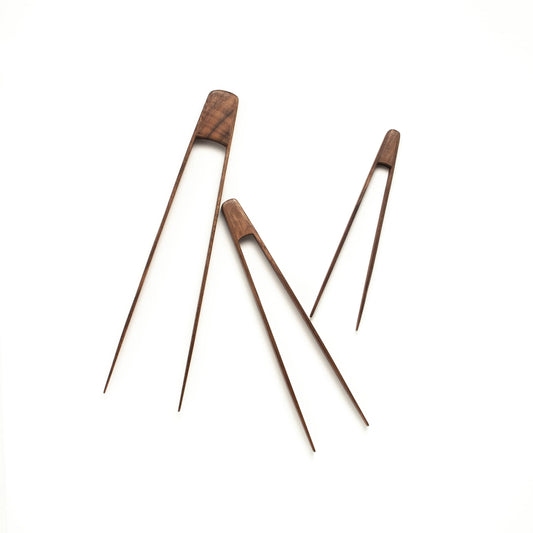 J Brody & Co // Walnut Wood Tongs