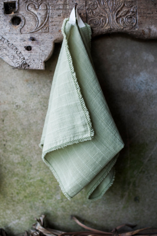 BICLA // Set of 2 Kitchen/Hand Towels Olive Green