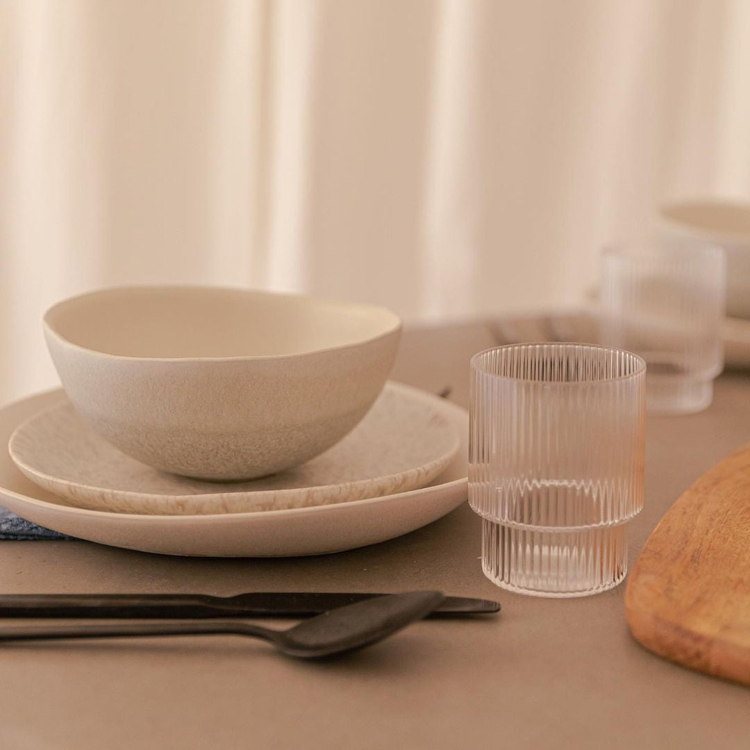 San Pi Stoneware Dinner Plate Set