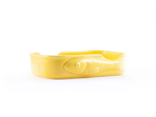 José Gourmet Sardine Fish Ceramic Plate (Yellow)