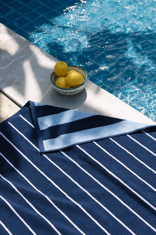NEW Pena Beach Towel // Navy & Baby Blue