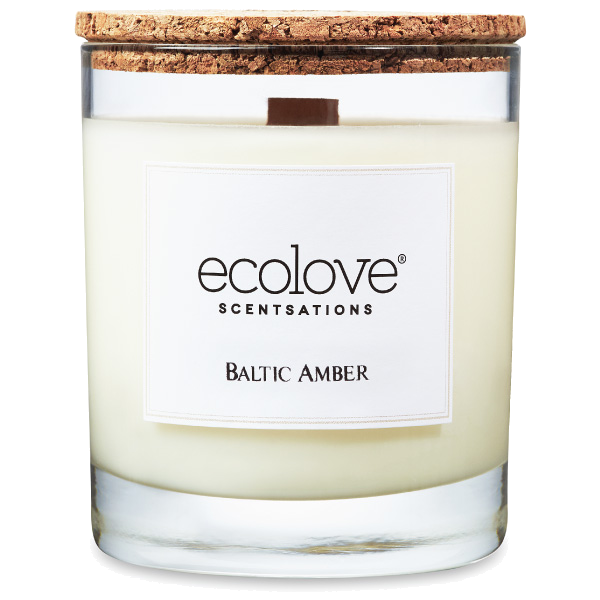 Ecolove Baltic Amber Candle (Single Wick)