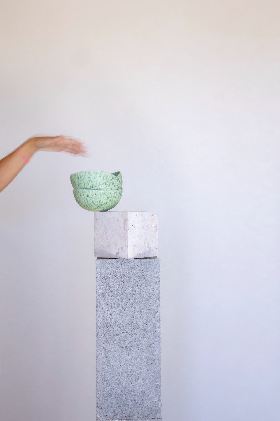 San Pi Stoneware Bowls Set (Green)