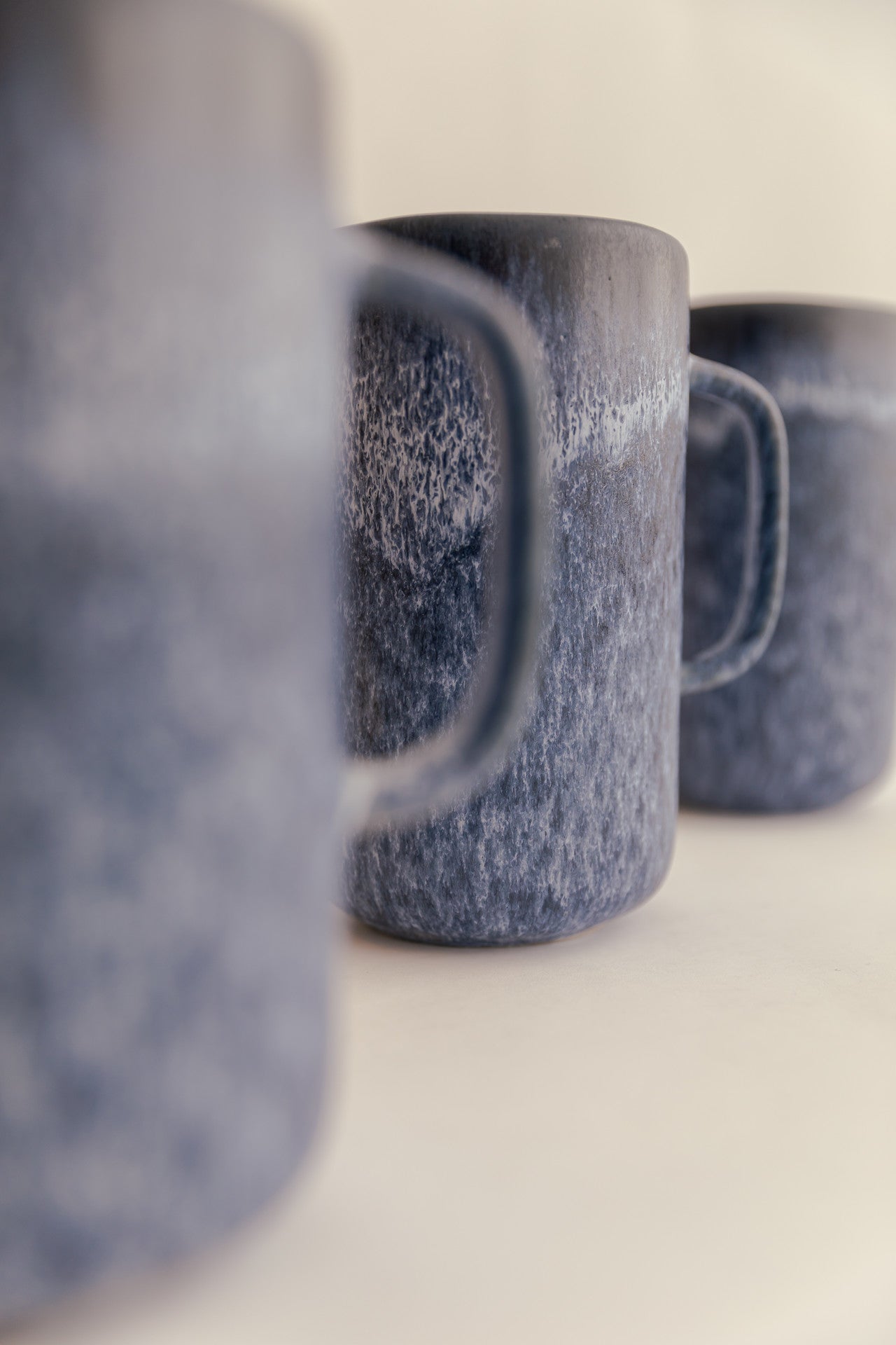 San Pi Stoneware Water Pitcher (Blue)