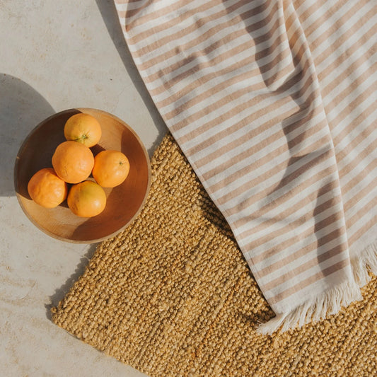 Barra Beach Towel // Beige