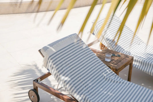 Torres Novas Barra Beach Towel // Blue