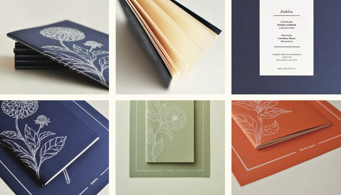 Beija Flor "Our Garden" Notebook / Dahlia – additional view