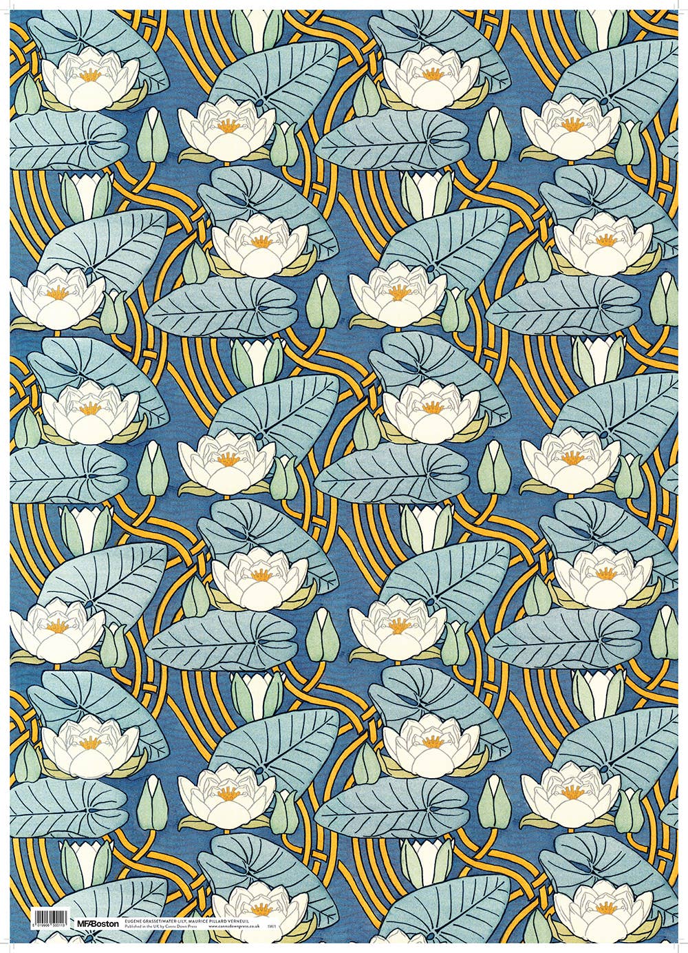 Canns Down Press Wrapping Paper: "Water-Lily"