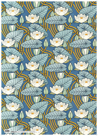 Canns Down Press Wrapping Paper: "Water-Lily"