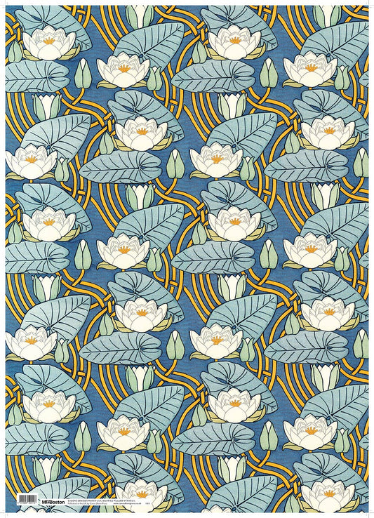 Canns Down Press Wrapping Paper: "Water-Lily"