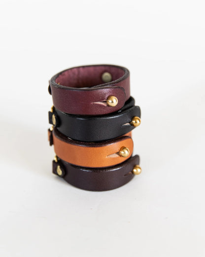 Leather Horse Bit Bracelet