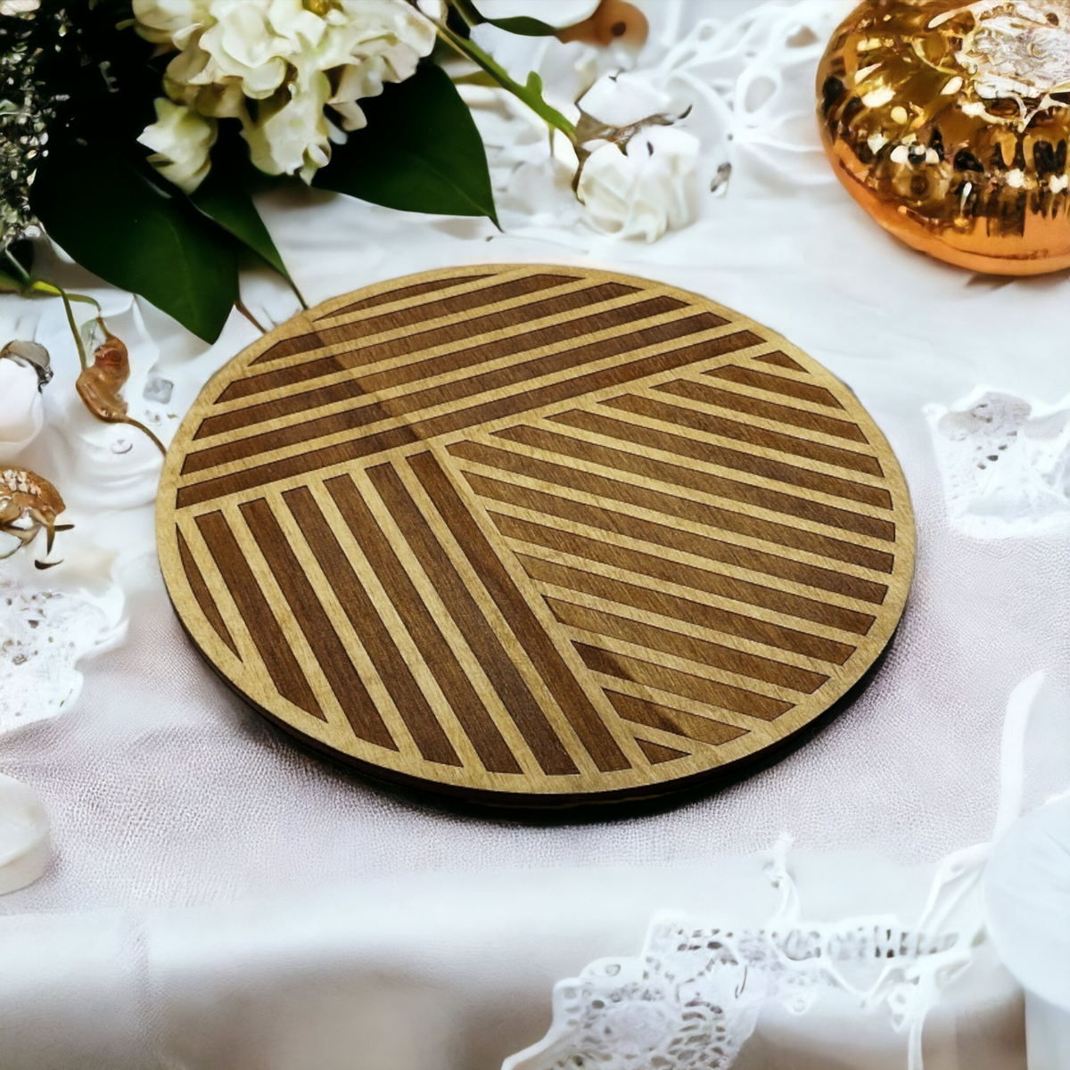Studio Rima // Geometric Wood Trivet 2
