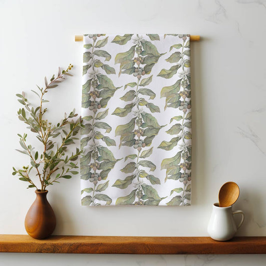 Linen Tea Towel // Coffee Arabica