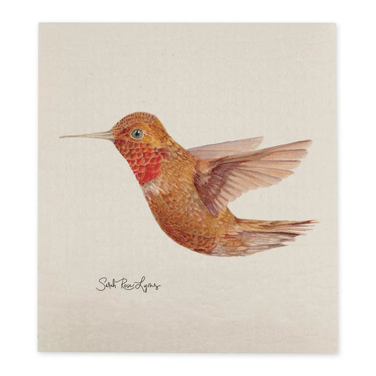 Swedish Dishcloth / "Rufous Hummingbird"