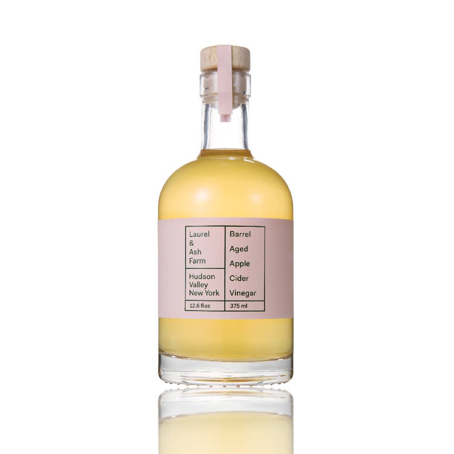 NEW Laurel & Ash Barrel Aged Apple Cider Vinegar / 375 ml