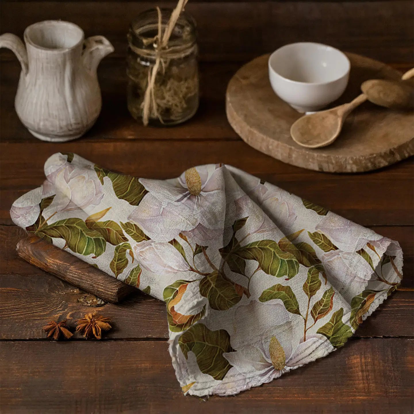 Linen Tea Towel // Magnolia