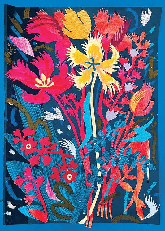 Canns Down Press Greeting Card: "Papercut Fireworks"