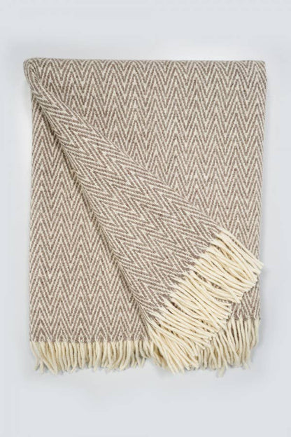 CHICoração Wool Blanket | "Thorn" Beige