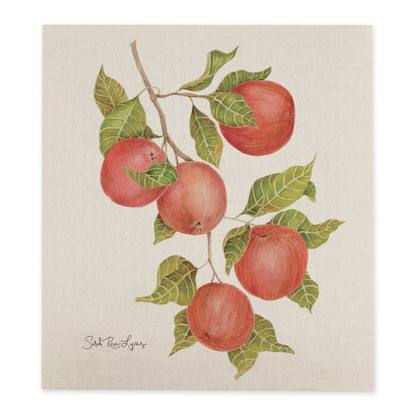Swedish Dishcloth / "Red Apples"