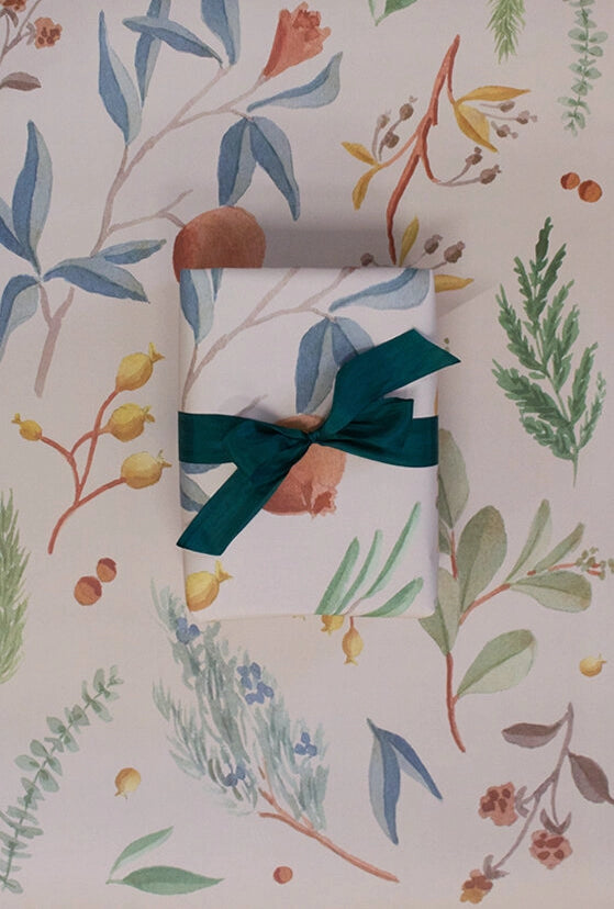 "Winter Greenery" / Wrapping Paper X Kristin Mackenzie