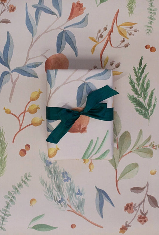 "Winter Greenery" / Wrapping Paper X Kristin Mackenzie