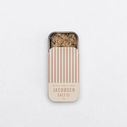 Jacobsen Salt Co. // Infused Black Garlic Sea Salt Slide Tin – additional view