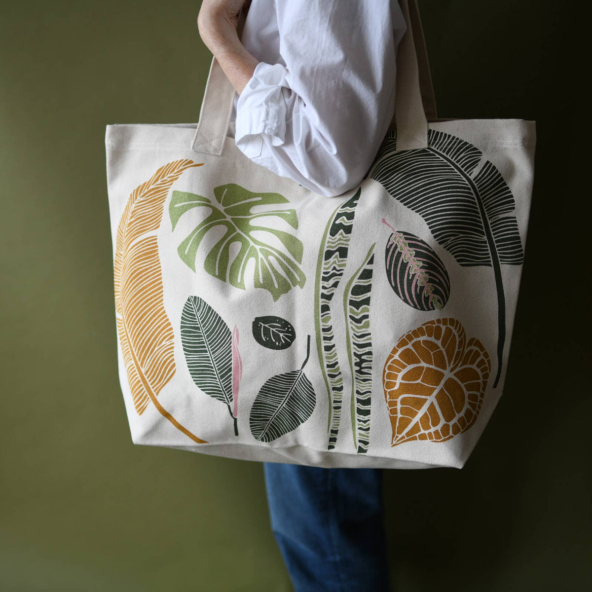 June & December // Oversized Green Thumb Organic Market Tote Bag