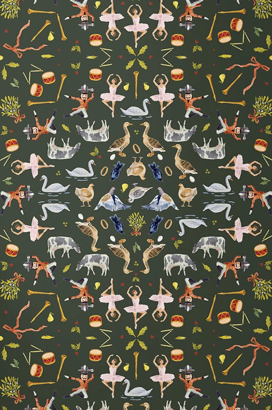 "Twelve Days of Christmas" / Wrapping Paper X Kristin Mackenzie