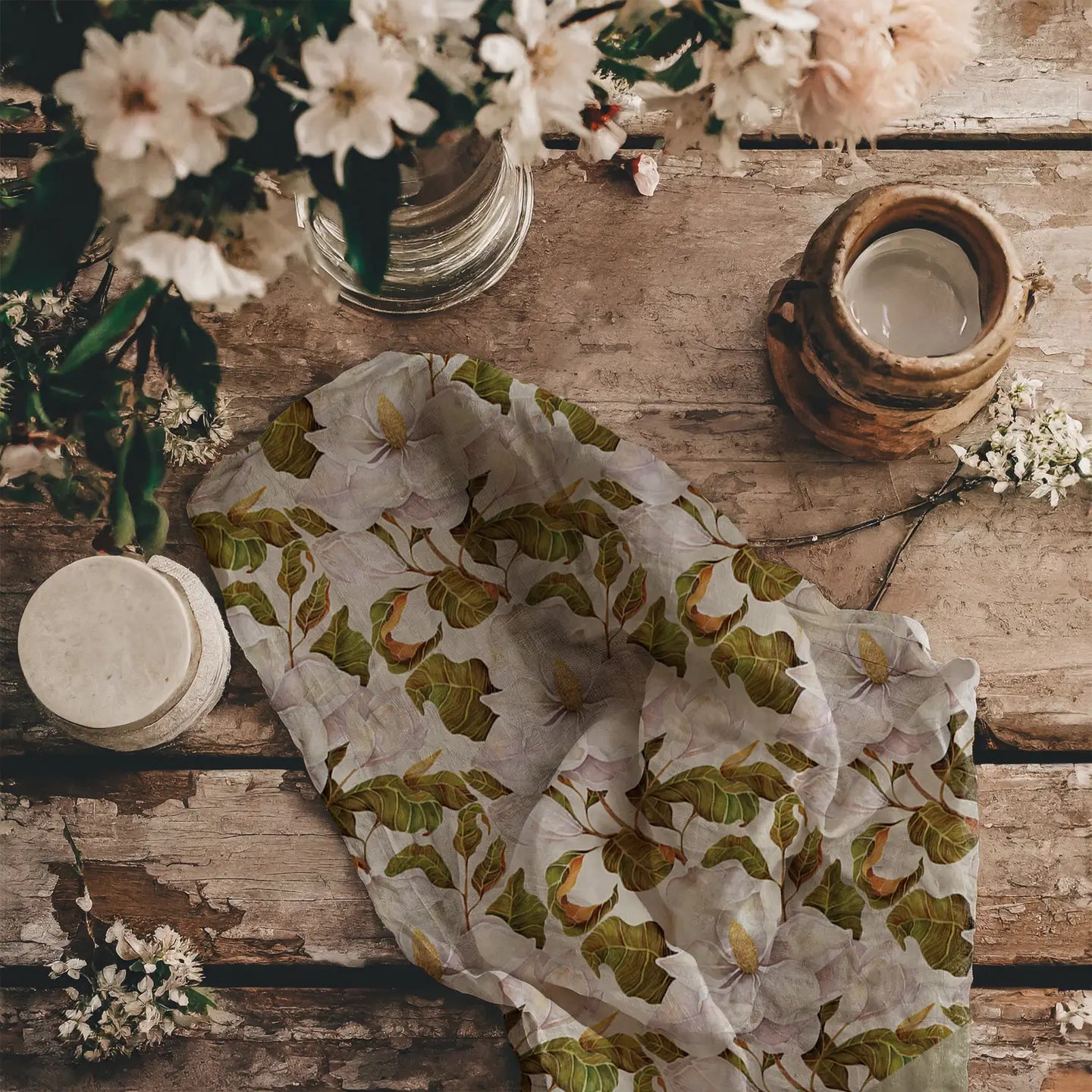Linen Tea Towel // Magnolia