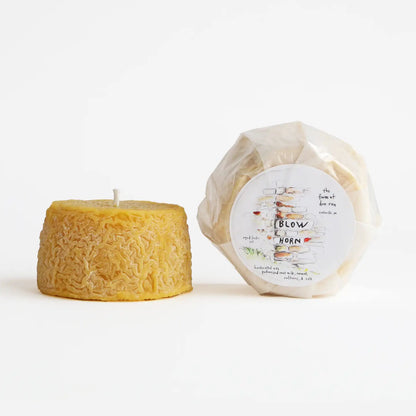 Artifaqt // Blue Horn Cheese Beeswax Candle