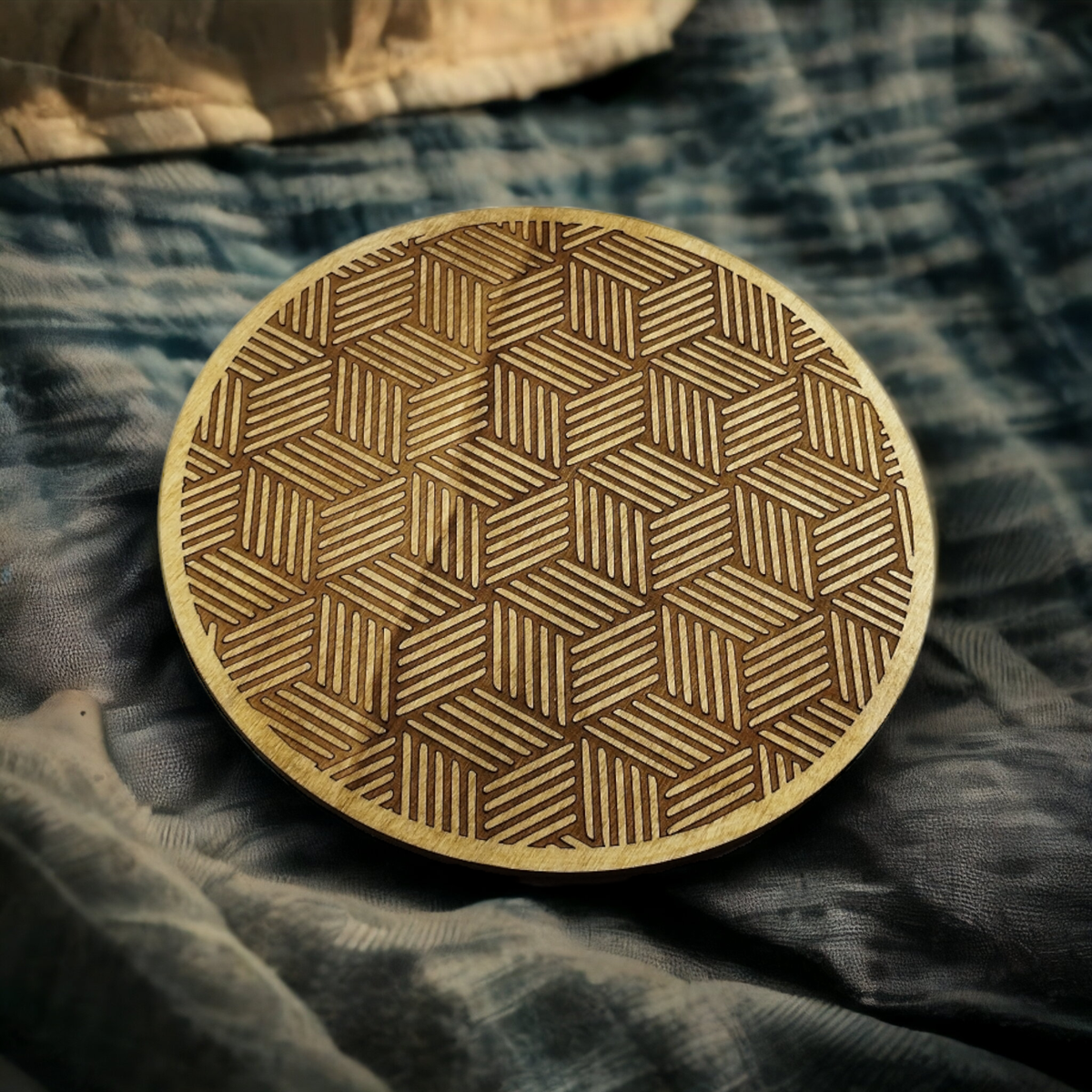 Studio Rima // Geometric Wood Trivet 1