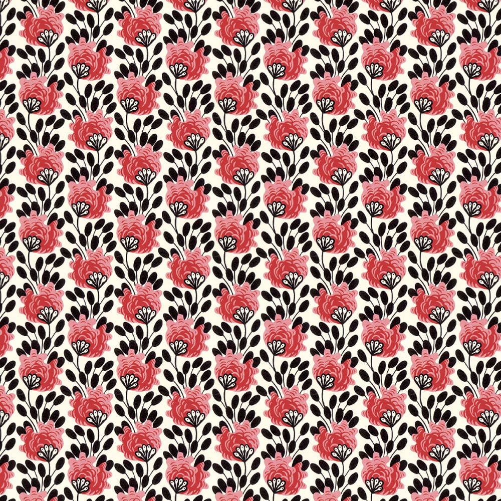 Canns Down Press Wrapping Paper: "Spotted Flowers"