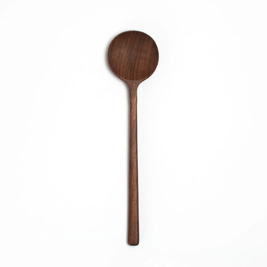 J Brody & Co // 12’’ Walnut Wooden Round Spoon