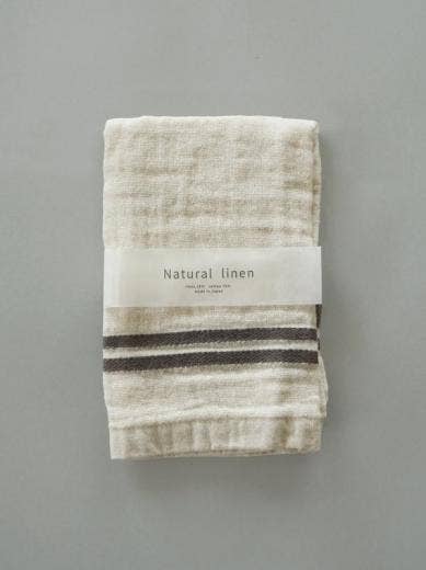 Ehime Natural Linen Washcloth (Grey)