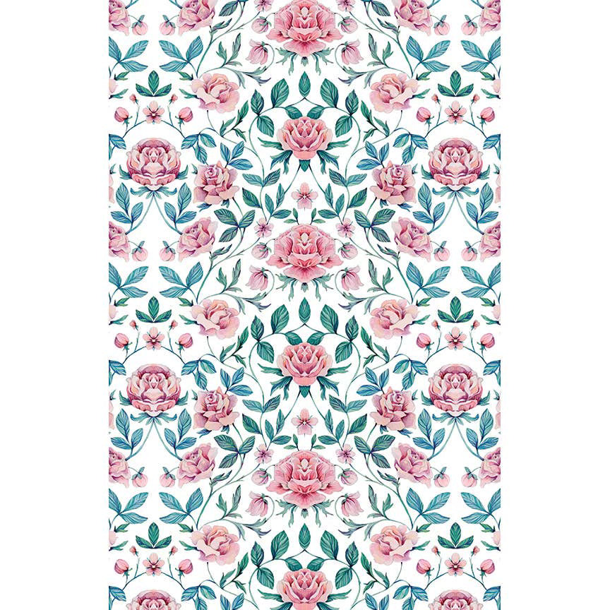 Linen Tea Towel // Vintage Rose