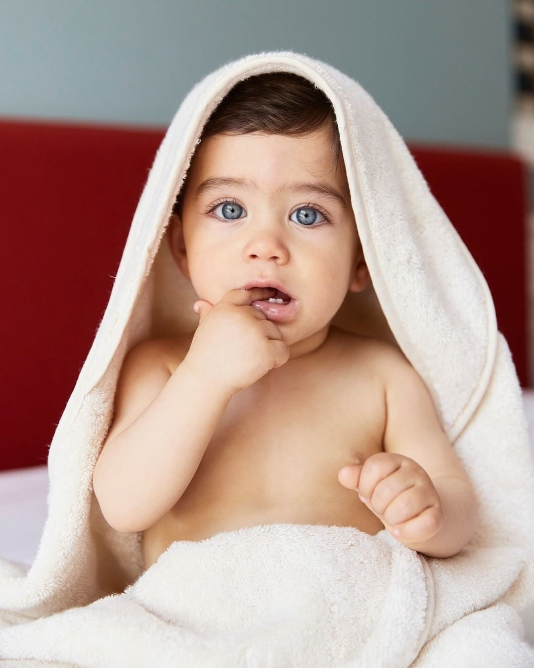 MIRA Hooded Baby Towel Natural
