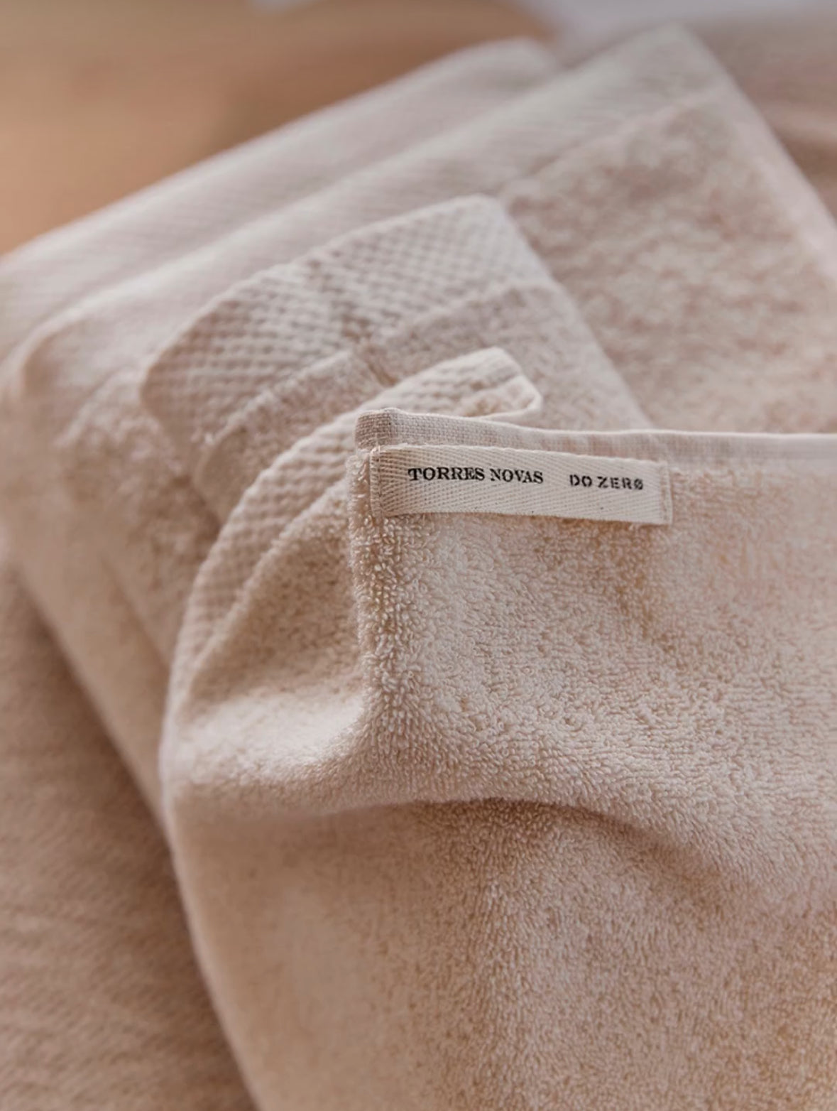 Torres Novas Face Towel "X from Scratch" (Natural)
