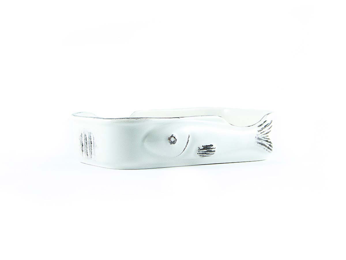 José Gourmet Sardine Fish Ceramic Plate (White)