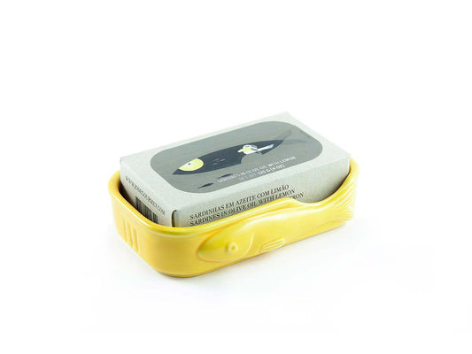 José Gourmet Sardine Fish Ceramic Plate (Yellow)