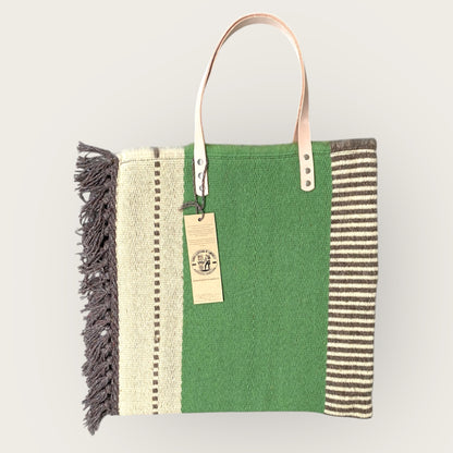 FABRICAAL // Leather & Fringe Large Handbag "Gil"