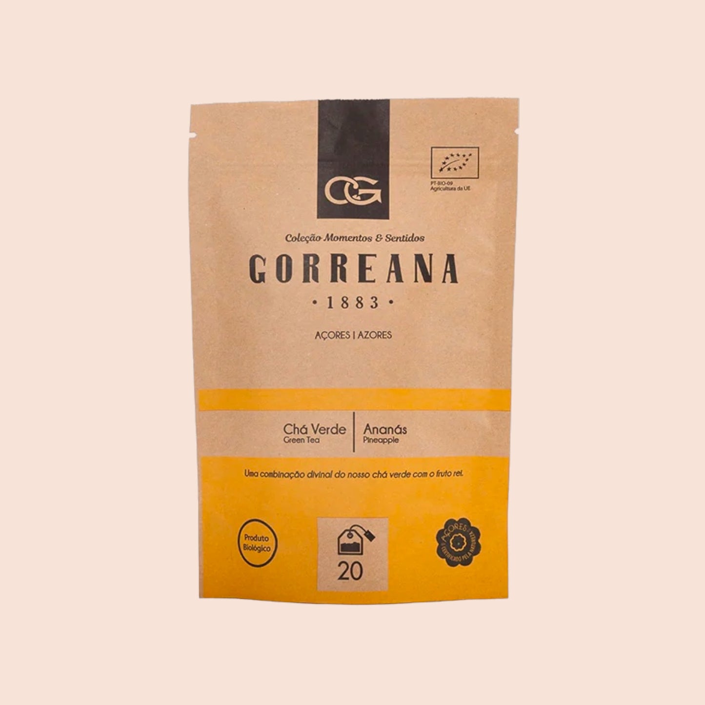 Hysson Green Tea & Pineapple // 20 Tea Bags – additional view