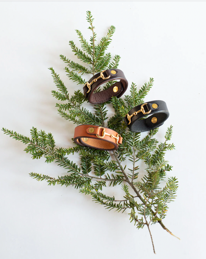 Leather Horse Bit Bracelet