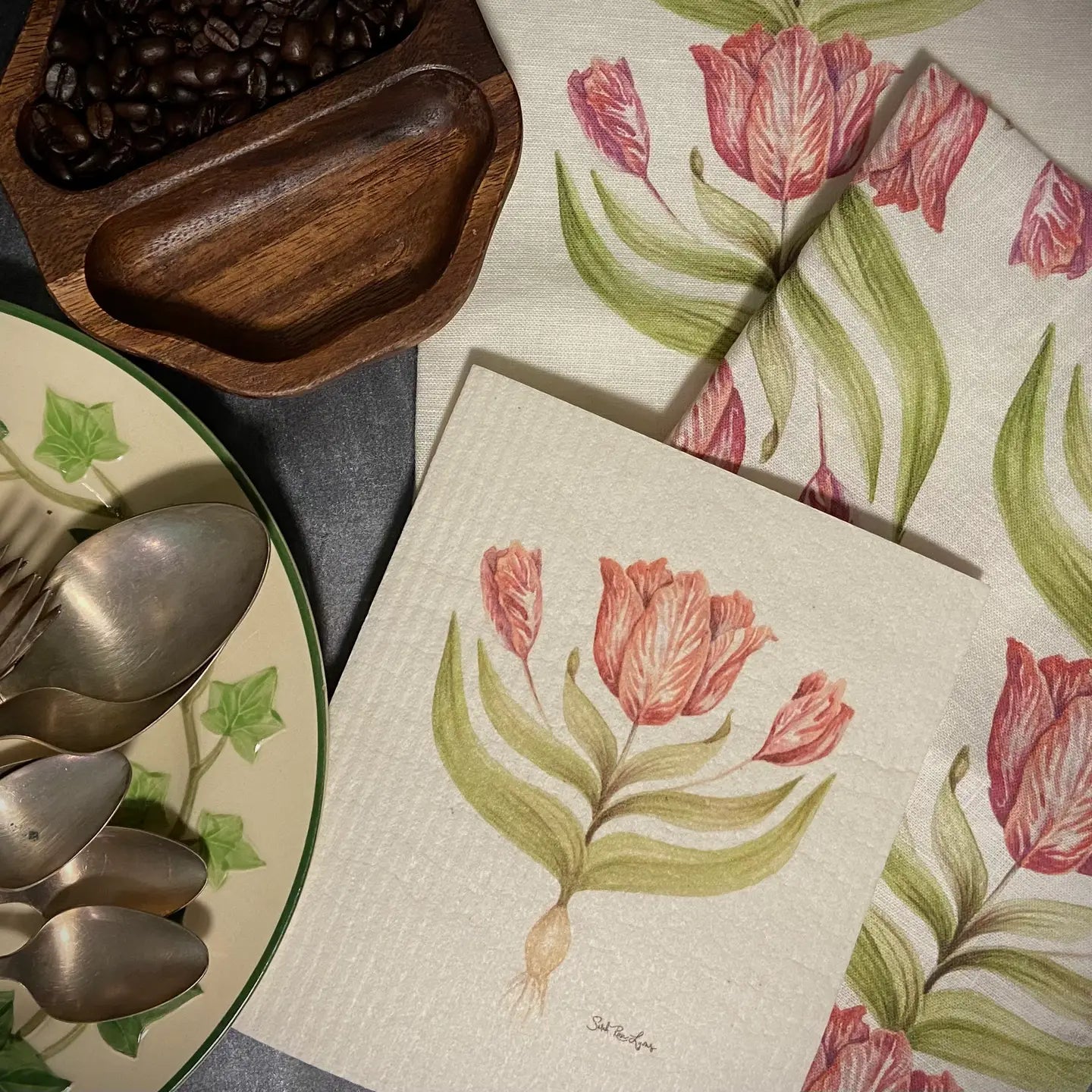 Swedish Dishcloth / "Tulip"