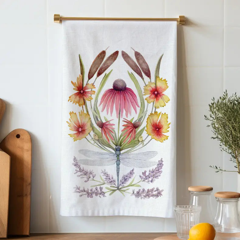 Linen Tea Towel // Ode to the Pond