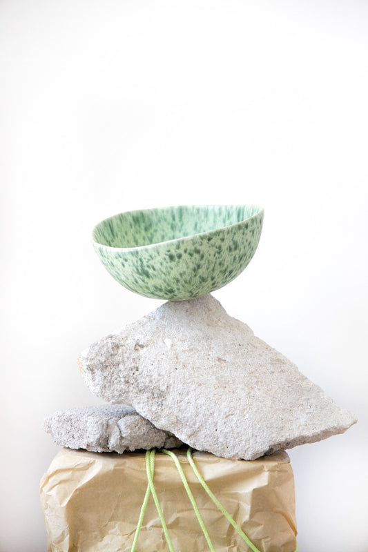 NEW San Pi Stoneware Bowls Set (Green)