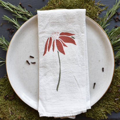 June & December // Poinsettia + Pine Napkins (Set of 4)