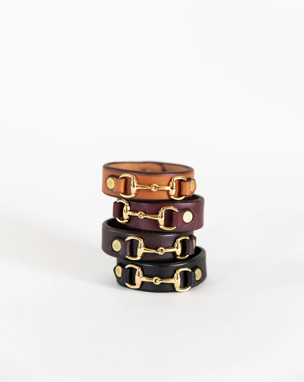 Leather Horse Bit Bracelet